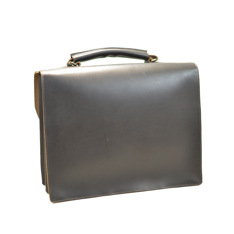 Dos cartable en cuir tanné végétal